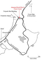Walking map to Aleutian World War II Visitor Center