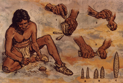 prehistoric man painting