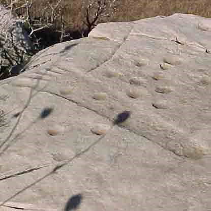 Petroglyph near the ruins