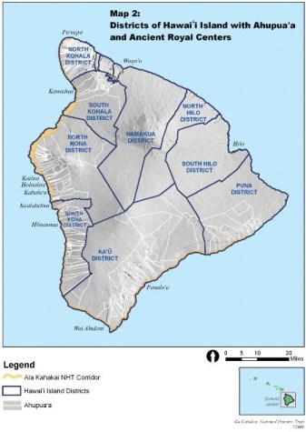 Hawaii island moku map