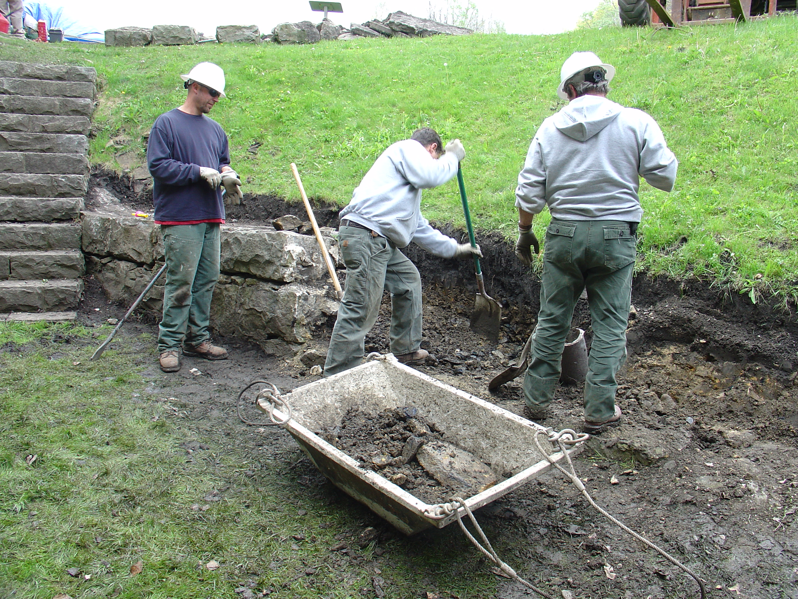 photograph of skew arch archeology work