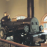 Model of an 1830's steam locomotive