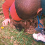 Children exploring the natural world