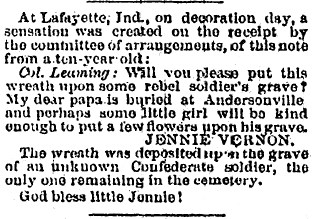 Image of an 1868 newspaper article