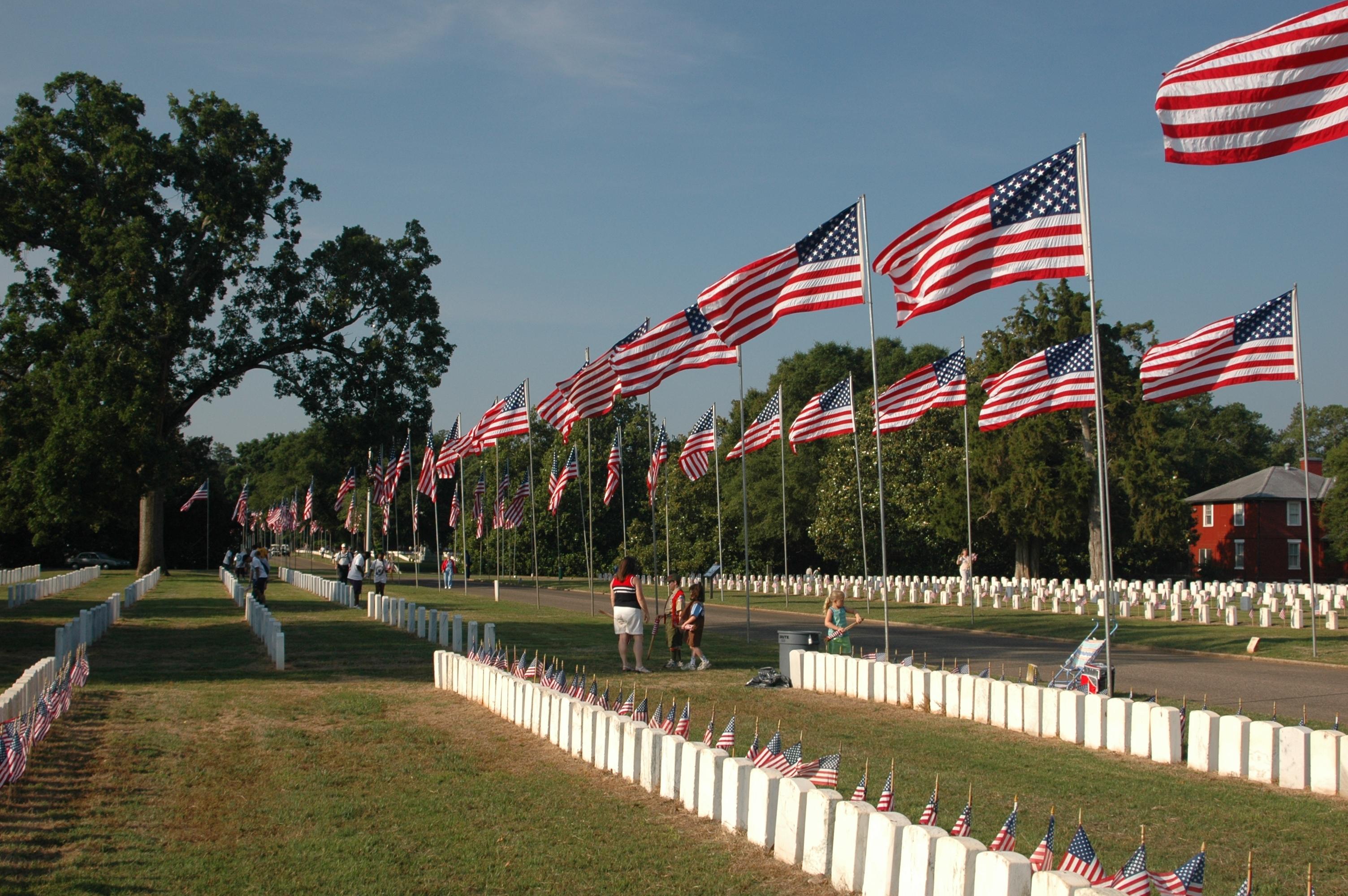 Avenue and Flags