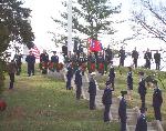 Wreaths Across America service