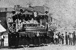 Andrew Johnson's casket and funeral bier