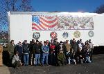 Andrew Johnson staff with veterans