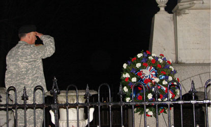 Bicentennial wreath laying