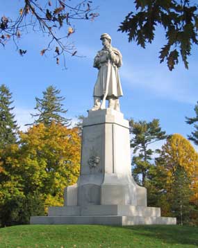 The Private Soldier Monument located at Antietam National Cemetery
