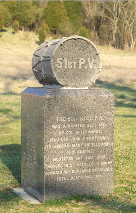 51st Pennsylvania Volunteer Infantry Monument