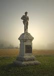 Monument on a foggy morning
