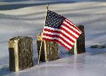 Flag at Antietam National Cemetery