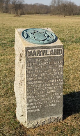 Battery B, 1st Maryland Light Artillery(USA) Monument
