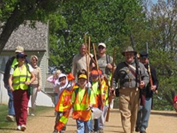 Scouts on trail