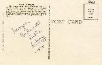 Back of postcard - Peace in Union