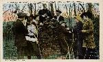 Postcard of school children at McLean House