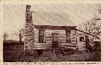 Postcard of cabin where Gen. Fitzhugh Lee and staff stayed