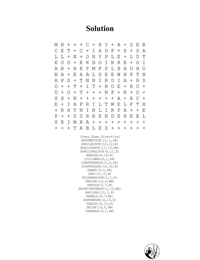 13a - Word Search 1 Solution