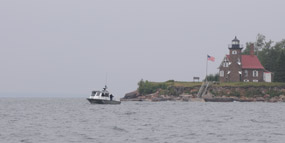 Biodiesel powered NPS boat off Sand Island  