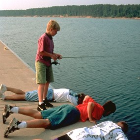 Fishing at Stockton Island