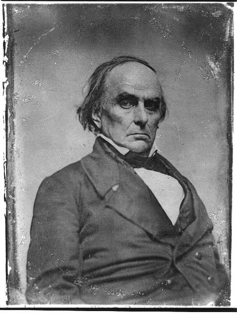 Photo of an old man wearing a suit, Daniel Webster