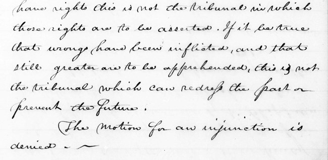 Handwritten notes copying Marshall's quoted text in paragraph 2