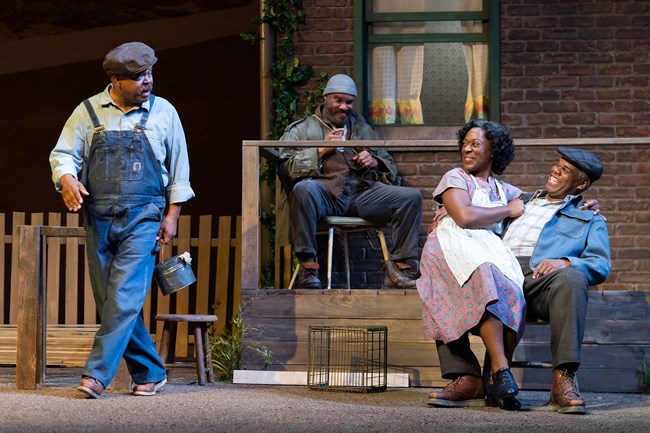 Actors on stage at Ford's Theatre