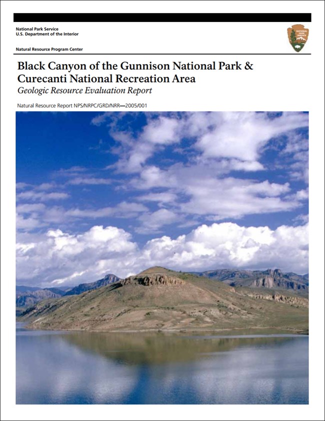 image of curecanti gri report cover with lake shore photo