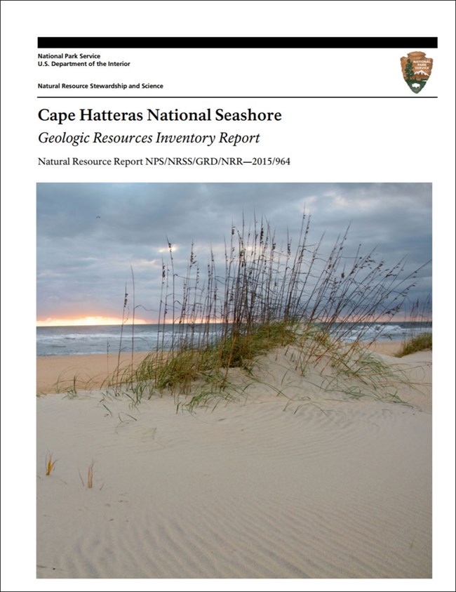 cape hatteras gri report cover with sand dune image