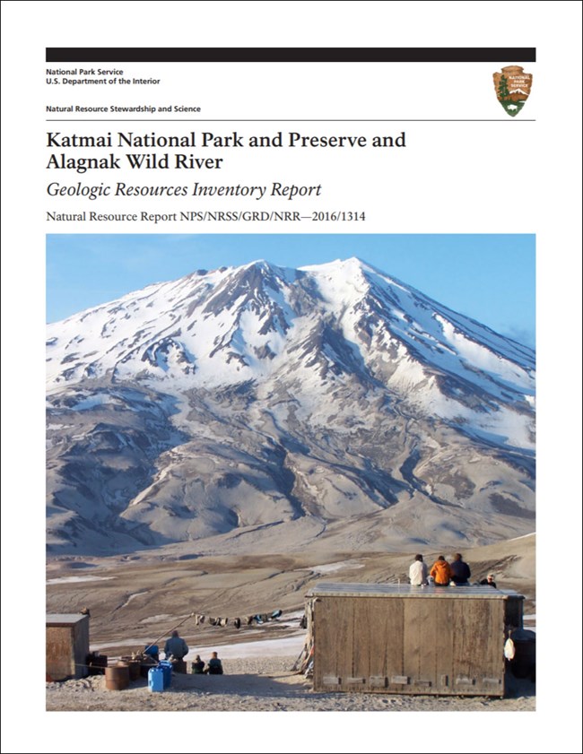 image of katmai gri report cover with photo of mountain peak