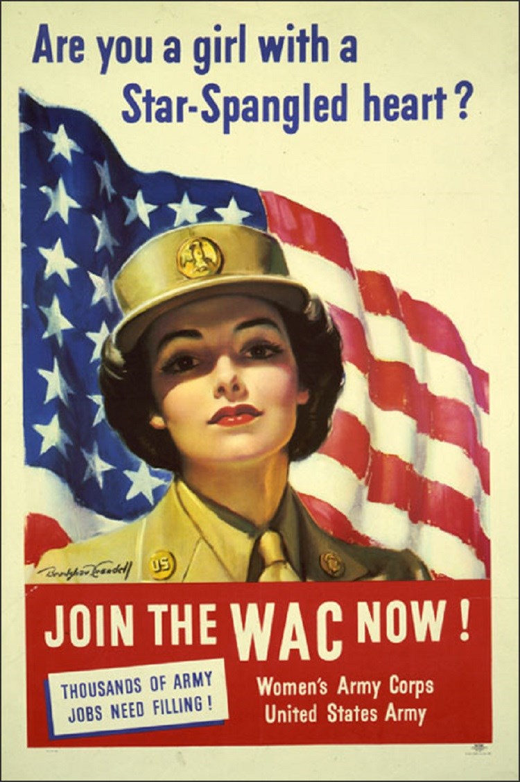Poster for the Women's Army Corps. (Library of Congress)