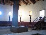 Inside of the Great Kiva in the winter ight
