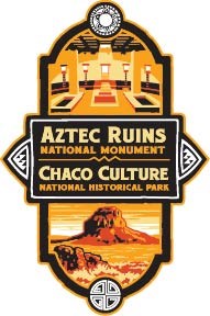 A logo for both Aztec Ruins National Monument and Chaco Culture National Historical Park