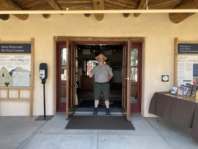 Visitors Center with Ranger Dave
