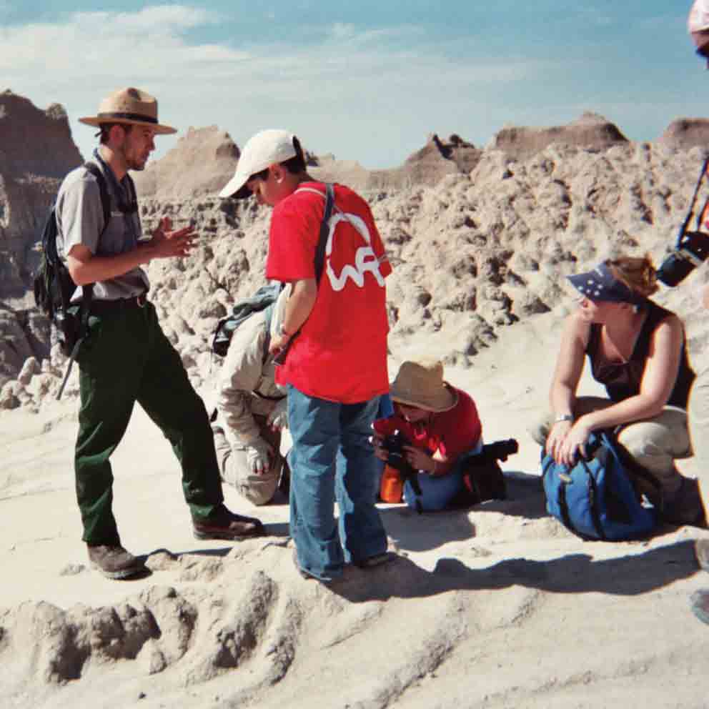 Ranger presenting Geology Walk