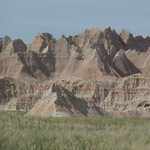 Rugged badlands scenery from the Ben Reifel Visitor Center