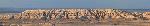 Panorama of Badlands butte