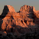 Clip of a Badlands scenic photo by artist in residence Rikk Flohr, 2007