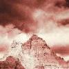 Badlands Drenched in Pink by Jean Laughton