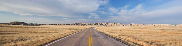 On the Road into Badlands National Park by Photographer Gabby Salazar, 2008 Artist in Residence
