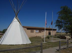 Teepee in front of White River Visitor Center