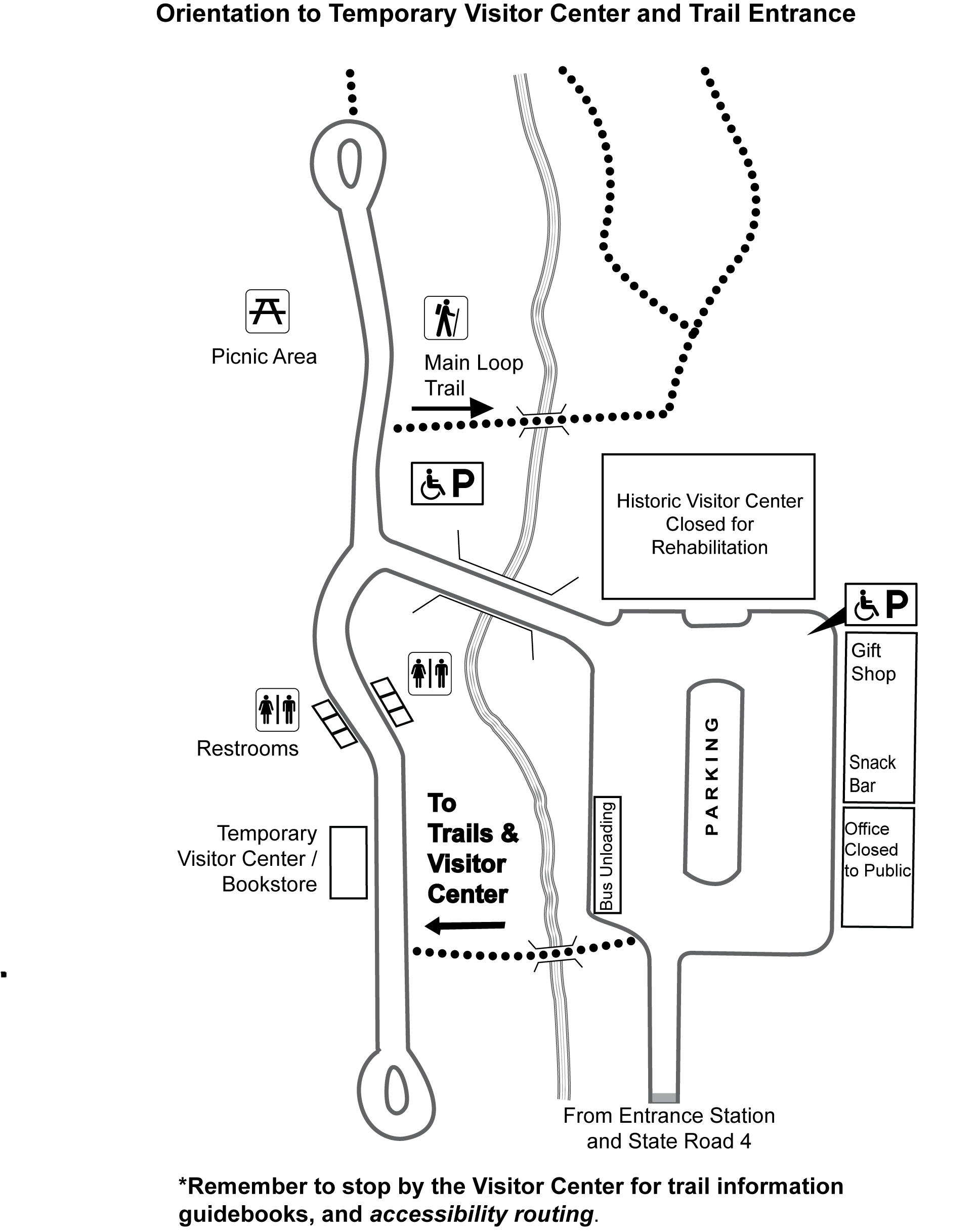 map showing access during vc rehab