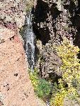 the upper falls of Frijoles Creek