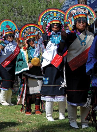 Zuni dancers at Bandelier