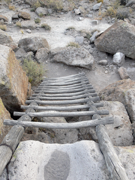 Tsankawi ladder Tsankawi ladder