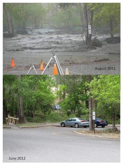 flooded parking lot 2011-2012