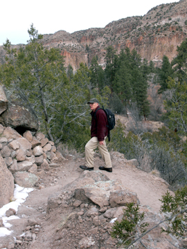 hiker on the Frijolito Loop Trail