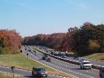 a picture of cars on the parkway