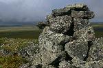 Old stone cache, made from broke down basalt.